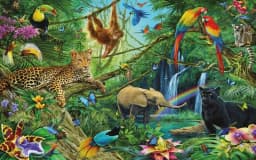 Milofi custom 3D large wallpaper mural hand-painted Nordic forest small animal kindergarten jungle sticker background wall