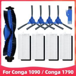 Replacement For Cecotec Conga 1090 1790 Titanium Ultra Robot Vacuum Spare Parts Accessories Main Side Brush Hepa Filter Mop Rag