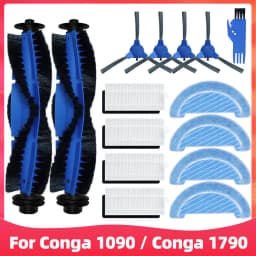 Replacement For Cecotec Conga 1090 1790 Titanium Ultra Robot Vacuum Spare Parts Accessories Main Side Brush Hepa Filter Mop Rag