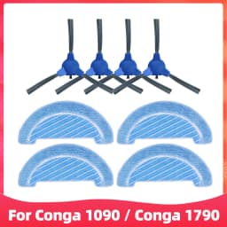 Replacement For Cecotec Conga 1090 1790 Titanium Ultra Robot Vacuum Spare Parts Accessories Main Side Brush Hepa Filter Mop Rag