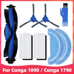 Replacement For Cecotec Conga 1090 1790 Titanium Ultra Robot Vacuum Spare Parts Accessories Main Side Brush Hepa Filter Mop Rag