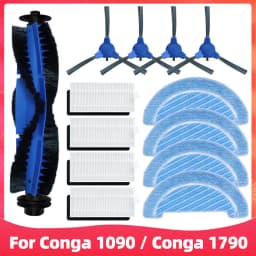 Replacement For Cecotec Conga 1090 1790 Titanium Ultra Robot Vacuum Spare Parts Accessories Main Side Brush Hepa Filter Mop Rag