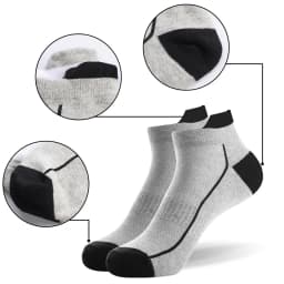 5 Pairs organic cotton men socks thin knit mesh ankle socks summer fitness breathable quick dry short sock for cycling Plus size