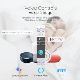 Tuya WiFi Smart Circuit Breaker 1P+N MCB 63A Timer Power Energy kWh Voltage Current Meter Protector Voice Remote Control Switch
