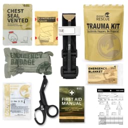 Rhino Rescue Emergency Trauma Kit Combat Tactical IFAK For First Aid Response Supplies