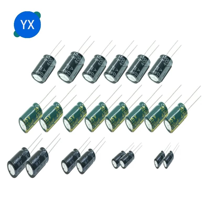 10V 16V 25V 35V 50V 63V Aluminum Electrolytic Capacitor2.2 3.3 4.7 5.6 10 22 33 100 220 330 470 1000 2200 3300 4700 6800 10000UF