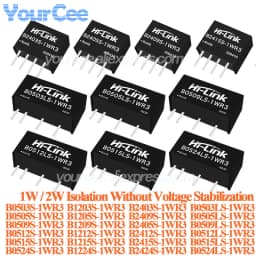 5PCS/1PC 1W 2W DC-DC Isolated Power Module 24V/12V/5V to 24V/12V/9V/5V/3.3V B2403S B2424S B1205S B0509S B0524S Non Regulated