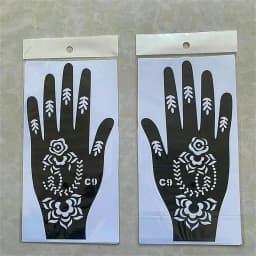 2025 New Professional Henna Stencil Temporary Hand Tattoo Body Art Sticker Template Wedding Tool Flower Tattoo Stencil