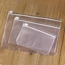 A5 A6 A7 File Folder Bag Organizer Storage Cover Case Transparent Loose Leaf Holder Pouch With Zipper Filing Binder Document