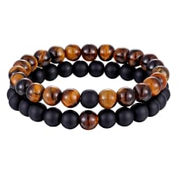 XQNI Various Combination Styles Beaded Bracelets For Men & Women For Couples Jewelry Stretch Elastic Rope DIY Birthday Gift Box