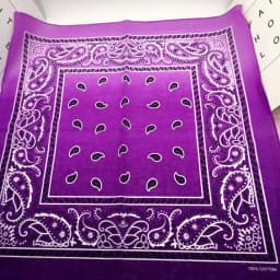 New Design Fashion Hip Hop Cotton Bandana Square Cashew Scarf Headband Tie Dye Black Red Paisley Gifts For Women/Men/Boys/Girls