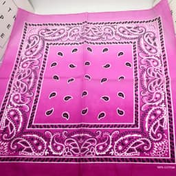 New Design Fashion Hip Hop Cotton Bandana Square Cashew Scarf Headband Tie Dye Black Red Paisley Gifts For Women/Men/Boys/Girls