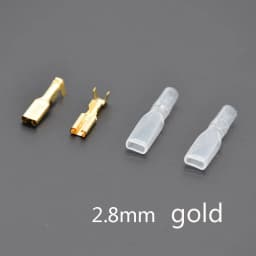 100pcs/50pcs 2.8/4.8/6.3mm Spade Crimp Terminals Electrical Insulating Sleeve Wire Connector for 22-16 AWG 0.5mm2-1.5mm2