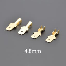 100pcs/50pcs 2.8/4.8/6.3mm Spade Crimp Terminals Electrical Insulating Sleeve Wire Connector for 22-16 AWG 0.5mm2-1.5mm2