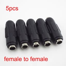 5.5mm*2.1mm Male To Male DC Power Plug Jack and Female To Female Socket Connector For CCTV Camcer Panel Mounting Adaptor