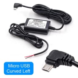 DC 12V to 5V 2A 3.1M Car Charge Cable Mini / Micro / Type-C USB Hardwire Cord Auto Charging for Dash Cam Camcorder Vehicle DVR