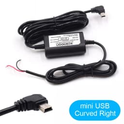 DC 12V to 5V 2A 3.1M Car Charge Cable Mini / Micro / Type-C USB Hardwire Cord Auto Charging for Dash Cam Camcorder Vehicle DVR