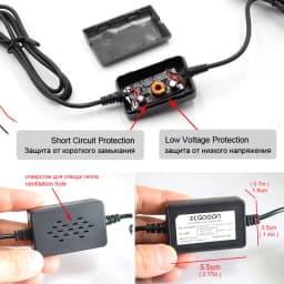DC 12V to 5V 2A 3.1M Car Charge Cable Mini / Micro / Type-C USB Hardwire Cord Auto Charging for Dash Cam Camcorder Vehicle DVR