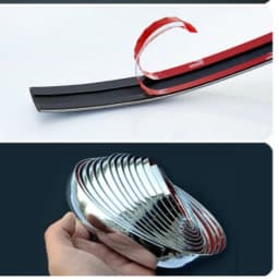 5M Exterior Car Chrome Body Strip Bumper Auto Door Protective Moulding Styling Trim Sticker 6MM 10MM 12MM 15MM 20MM 25MM 30MM