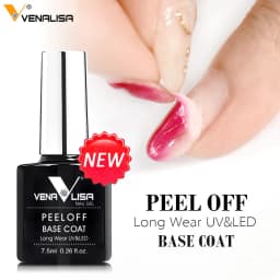 VENALISA New Arrival Long Wear Tempered Nowipe Top Coat Easy Peel Off Water Base Coat Basic Nail Gel Polish Enamel Varnish Gels