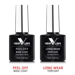 VENALISA New Arrival Long Wear Tempered Nowipe Top Coat Easy Peel Off Water Base Coat Basic Nail Gel Polish Enamel Varnish Gels