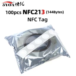 100pcs/lot NFC Tag NFC213 Label 213 Stickers Tags Badges Lable Sticker 13.56mHz huawei share ios13 personal automation shortcuts