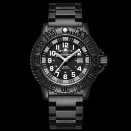 ADDIESDIVE Luxury Men's Quartz Watch Outdoor Sports Luminous Tube Analog Watch 50m Waterproof Stainless Steel Strap Orange Black