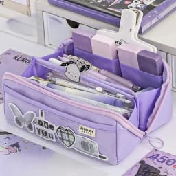 10-tier Card-pibara High-capacity Transparent Pen Bag with Beautiful Appearance, Multi-functional Pencil Case for Children