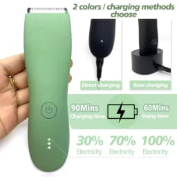 Body Hair Trimmer Shaver for Men Ball Trimmer for Groin Pubic Replaceable Ceramic Blade Groomer Electric Razor Waterproof Clippe