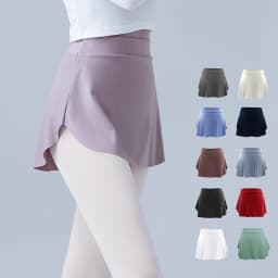 Side Split Ballet Skirts for Women Girls Short Dance Skirts Adult Ballerina A-line Skirts Ballet Dance Wear Dress 11 Colors