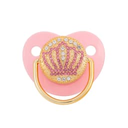 New Baby Pacifier BPA Free Newborn Dummy Soother Toddler Infant Silicone Pacifiers Black Golden Bling Nipple Baby Boy Girls Gift
