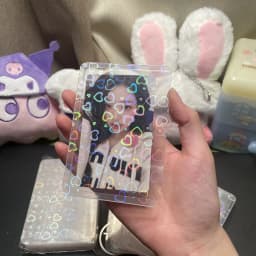 5 Pcs 10 Pcs Kpop Stationery ID Card Holder Acrylic Sheet Protector Photocard Holder Work Card Holder Korea Toploader Decor PVC
