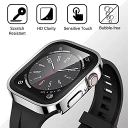 Waterproof Watch Case+Glass for Apple Watch 40/41/42/44/45/46mm, Scratch-Resistant Protective Case, for Series12 11 10 987654 SE