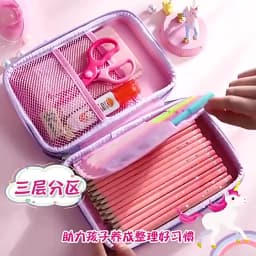 3D EVA unicorn Cute Pencil Case cartoon Stationery Box Girls Color Pencil Box Student Pen Case School Supplies Gifts ipad Case