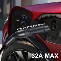 Kolanky 32A 7.2 KW Type 2 to Type 1 Adapter Type 1 To Type 2 Conventor Type 2 To GBT Adapter Charging Electric Vehicle Cars