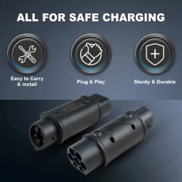 Kolanky 32A 7.2 KW Type 2 to Type 1 Adapter Type 1 To Type 2 Conventor Type 2 To GBT Adapter Charging Electric Vehicle Cars