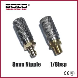 Extended High Pressure Air Fill Charging Valve, 8mm Quick Disconnect Release Adapter Socket 1/8BSPP(G1/8) 8mm Male Nipple