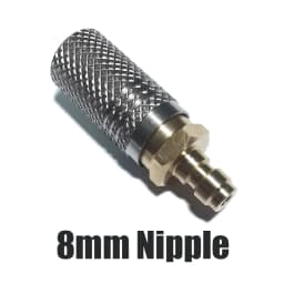 Extended High Pressure Air Fill Charging Valve, 8mm Quick Disconnect Release Adapter Socket 1/8BSPP(G1/8) 8mm Male Nipple