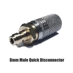 Extended High Pressure Air Fill Charging Valve, 8mm Quick Disconnect Release Adapter Socket 1/8BSPP(G1/8) 8mm Male Nipple