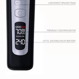 Hair Clipper USB Rechargeable Hair Trimmer Titanium Ceramic Blade LCD Professional Strong Power Salon Hair Cutting Machine