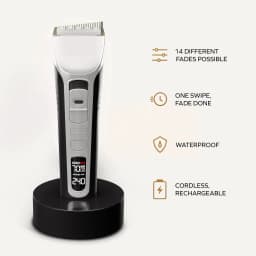 Hair Clipper USB Rechargeable Hair Trimmer Titanium Ceramic Blade LCD Professional Strong Power Salon Hair Cutting Machine