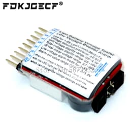 BX100 1-8S Lipo Battery Voltage Tester/ Low Voltage Buzzer Alarm/ Battery Voltage Checker with Dual Speakers for 3.7V 7.4V