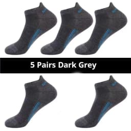 5 Pairs Of Mens Summer Thin Mesh Breathable Mens Polyester Sports Socks Sweat Absorbing Short Socks