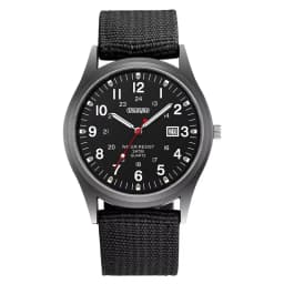 Fashion Mens Watches Luminous Hands Clock Luxury Military Sports Calendar Quartz Wristwatch Men Casual Nylon Watch Reloj Hombre
