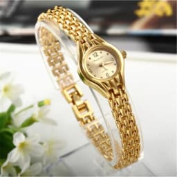 Golden Bracelet Watch For Women Small Dial Luxury Ladies Wristwatch Steel Elegant Quartz Female Clock Fashion Gift Reloj Mujer
