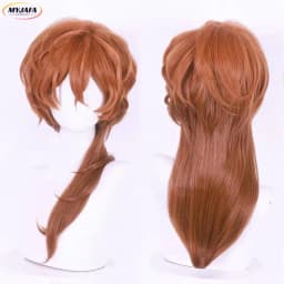 Really High Quality Anime Chuya Nakahara Chuuya Cosplay Wig Heat Resistant Synthetic Hair Wigs + Wig Cap