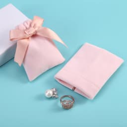 10pcs/lot 7x9cm Pink Velvet Ribbon Bag Drawstring Earrings Rings Necklace Bracelet Wedding Christmas Gift Storage Pouches