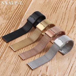 1.0 Milanese Mesh Loop Stainless Steel Watch Band Bracelet 18mm 20mm 22mm 24mm Bracelet 3mm Thickness Strap for DW for Omega