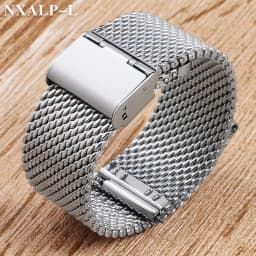 1.0 Milanese Mesh Loop Stainless Steel Watch Band Bracelet 18mm 20mm 22mm 24mm Bracelet 3mm Thickness Strap for DW for Omega