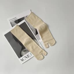 High Quality Combed Cotton Split Toe Socks Unisex Simple Comfortable Two-Toed Socks Japanese Harajuku Men Women's Tabi Socks